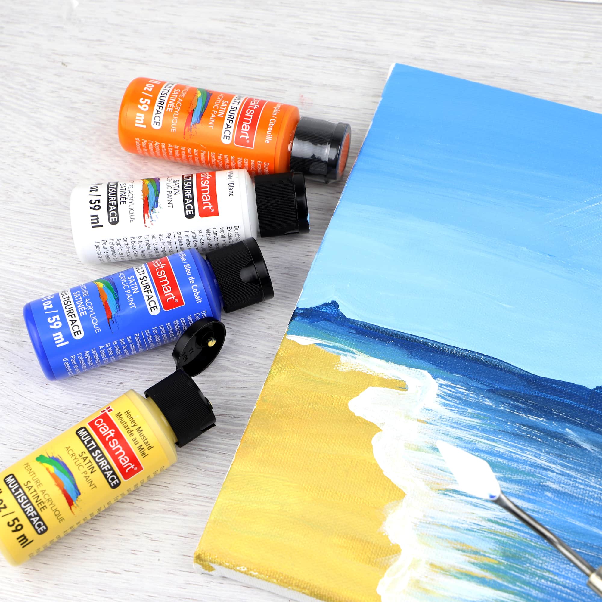12 Pack: Multi-Surface Premium Satin Acrylic Paint by Craft Smart
